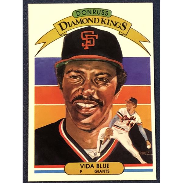 1982 DONRUSS BASEBALL VIDA BLUE (HOF)