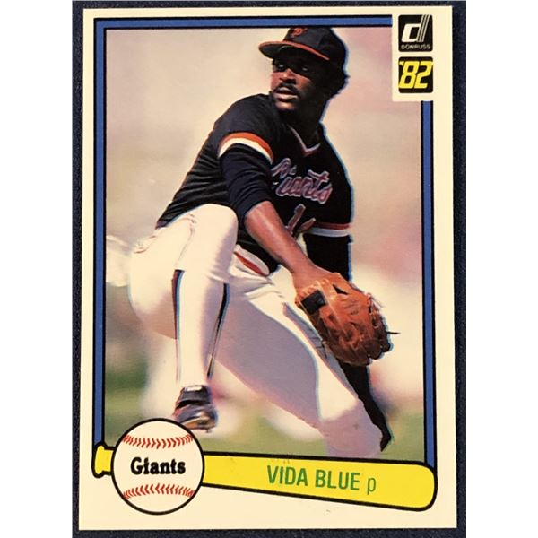 1982 DONRUSS BASEBALL VIDA BLUE (HOF)