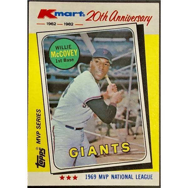1982 TOPPS K-MART WILLIE McCOVEY (HOF)