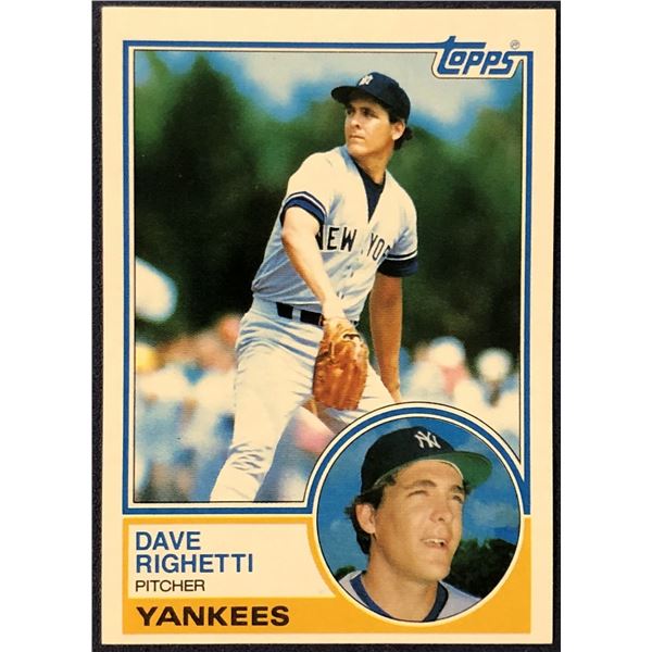 1983 TOPPS DAVE RIGHETTI