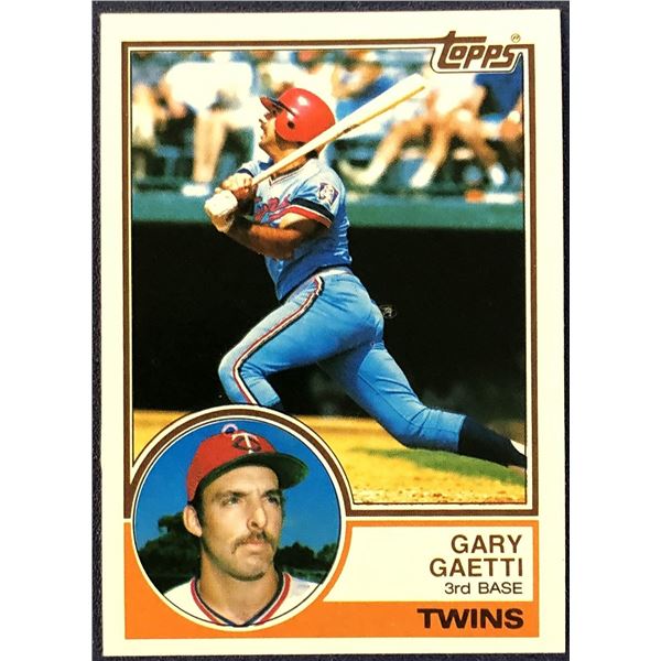 1983 TOPPS GARY GAETTI ROOKIE CARD