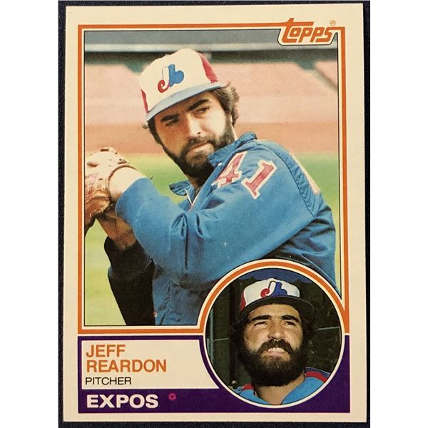 1983 TOPPS JEFF REARDON