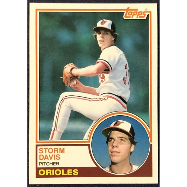 1983 TOPPS STORM DAVIS ROOKIE CARD