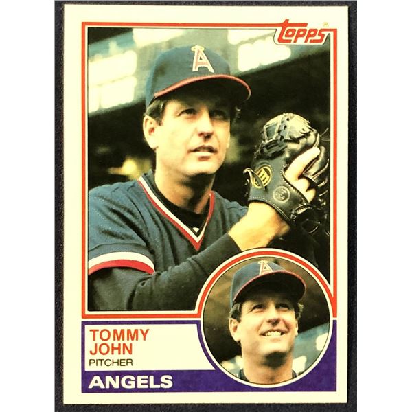 1983 TOPPS TOMMY JOHN