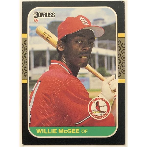 1987 DONRUSS WILLIE McGEE