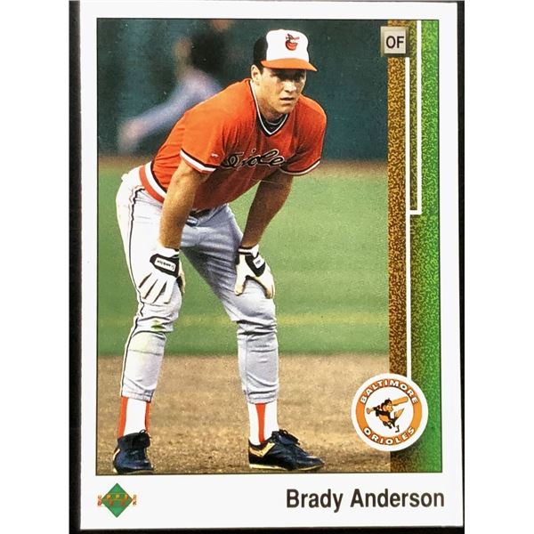1989 UPPER DECK BRADY ANDERSON ROOKIE CARD