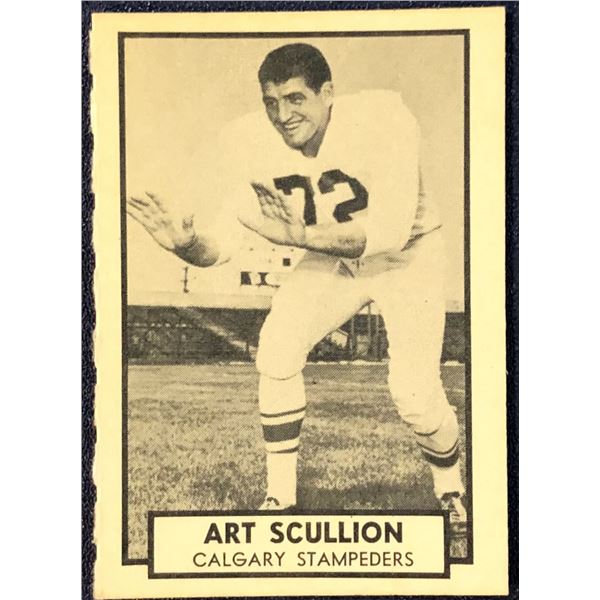 1962 O-PEE-CHEE CFL ART SCULLION