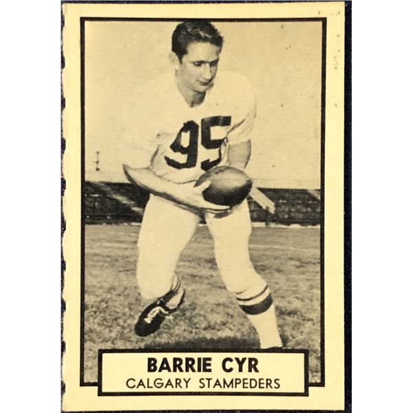 1962 O-PEE-CHEE CFL BARRIE CYR