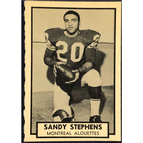 1962 O-PEE-CHEE CFL SANDY STEPHENS ROOKIE CARD