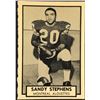 Image 1 : 1962 O-PEE-CHEE CFL SANDY STEPHENS ROOKIE CARD