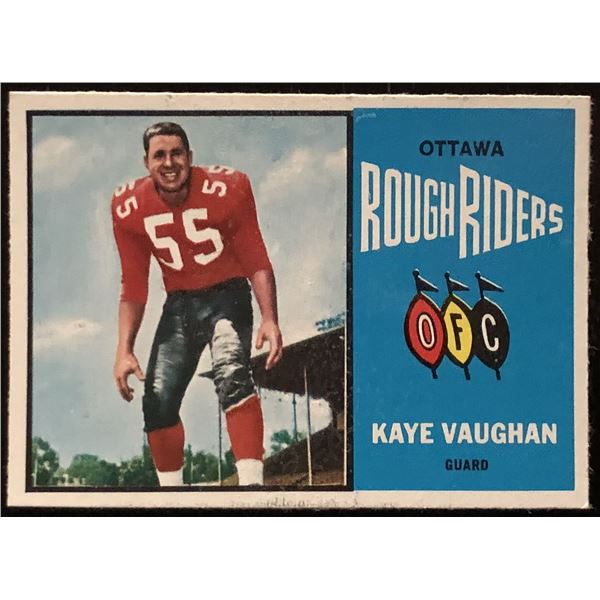1964 O-PEE-CHEE CFL KAYE VAUGHN (HOF)