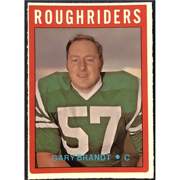 1972 O-PEE-CHEE CFL GARY BRANDT
