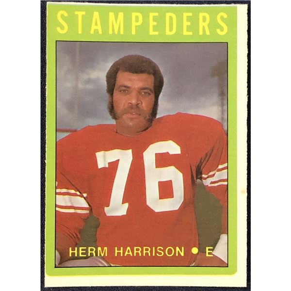 1972 O-PEE-CHEE CFL HERM HARRISON (HOF)