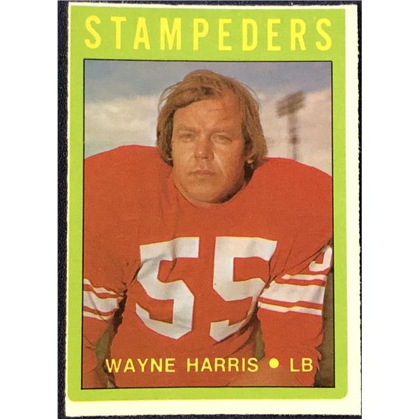 1972 O-PEE-CHEE CFL WAYNE HARRIS (HOF)