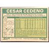 Image 2 : 1977 O-PEE-CHEE CESAR CEDENO (HOF)