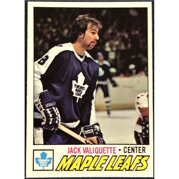 1977-78 O-PEE-CHEE NHL JACK VALIQUETTE