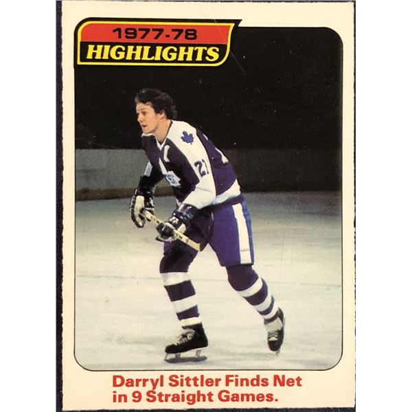 1978-79 O-PEE-CHEE NHL DARRYL SITTLER (HOF)