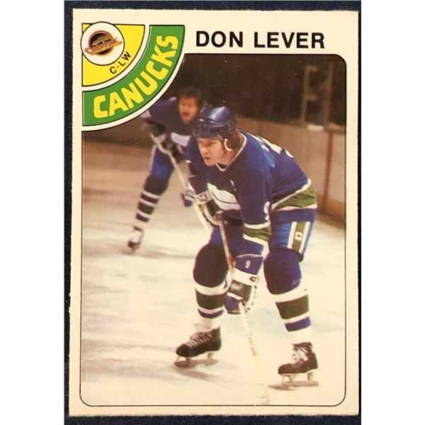 1978-79 O-PEE-CHEE NHL DON LEVER