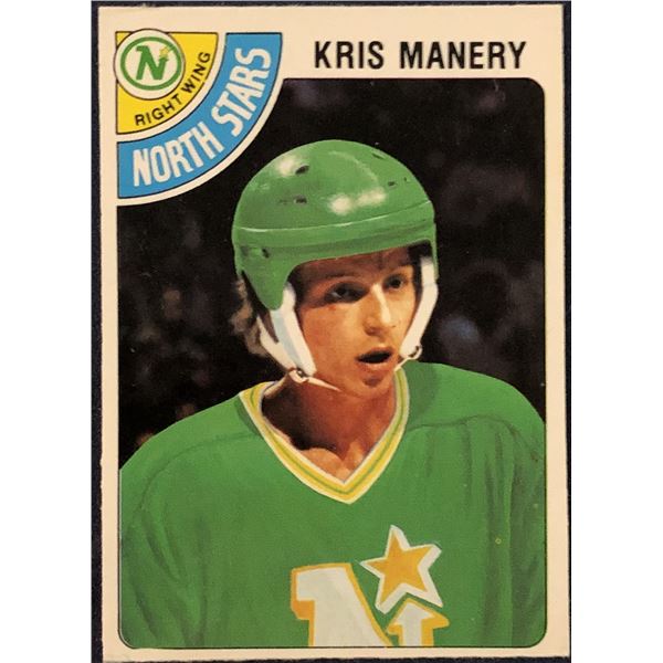1978-79 O-PEE-CHEE NHL KRIS MANERY ROOKIE CARD