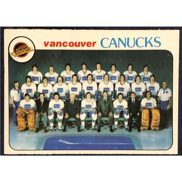 1978-79 O-PEE-CHEE NHL VANCOUVER CANUCKS