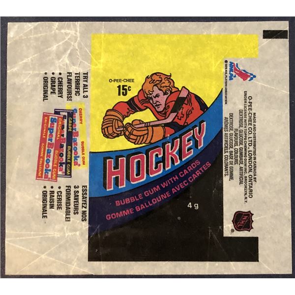 1978-79 O-PEE-CHEE NHL HOCKEY WRAPPER