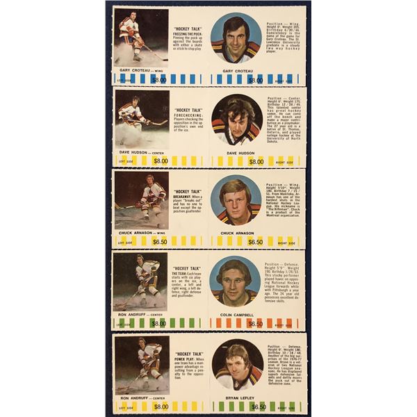 1976-77 COLORADO ROCKIES NHL PUCK BUCKS GAME CARD COLLECTION