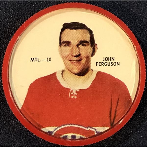 1968-69 SHIRRIFF NHL COIN - JOHN FERGUSON