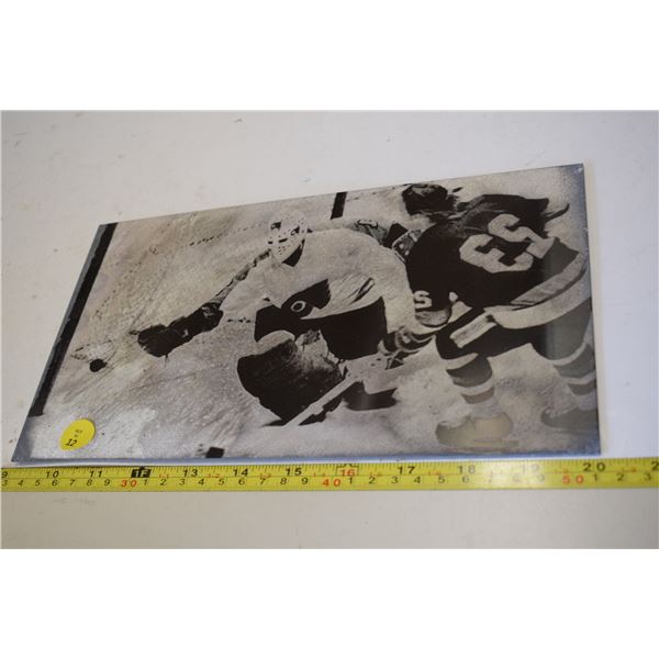 1970’s NHL Goalie Bernie Parent Printing Plate