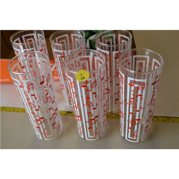 Mid-Century Music Note Glasses
