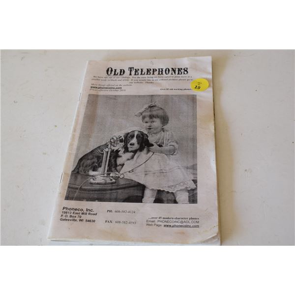 Old Telephones Parts Catalogue
