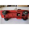 Image 4 : Vintage 1958 Tonka Flatbed Lumber Truck Pressed Steel Red & Diamond Plate