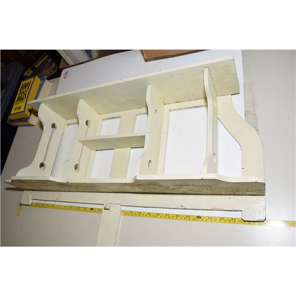 Antique Hardwood Wall Shelf