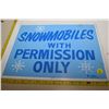 Image 1 : Snowmobile Tin Sign