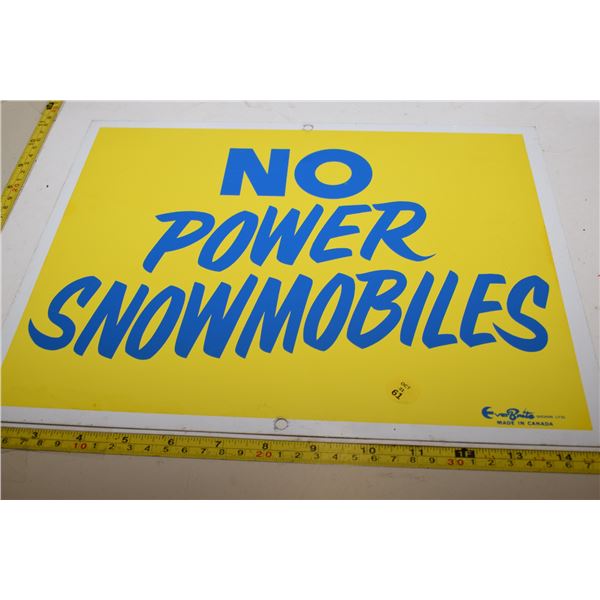 Snowmobile Tin Sign