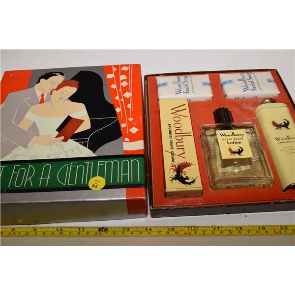 Antique Men’s Facial Care Gift-Set in Original Box (Aftershave, Lotion, Soap, etc.)
