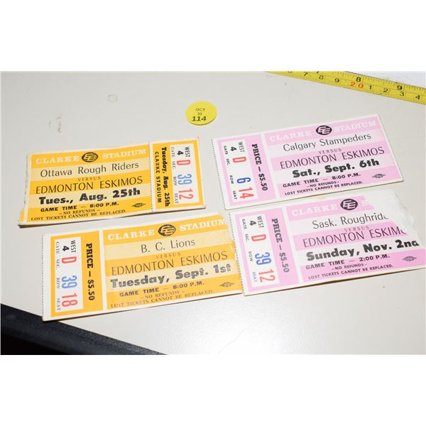 Old Clark Stadium Edmonton Eskimos CFL Tickets