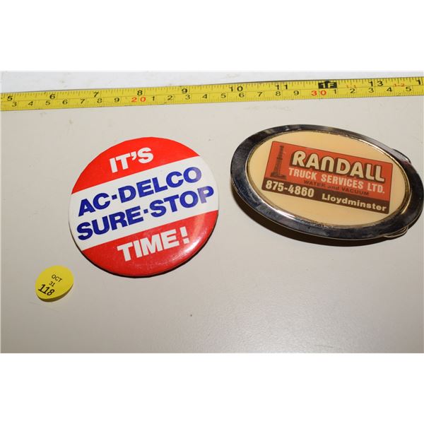 AC Delco Pinback etc.