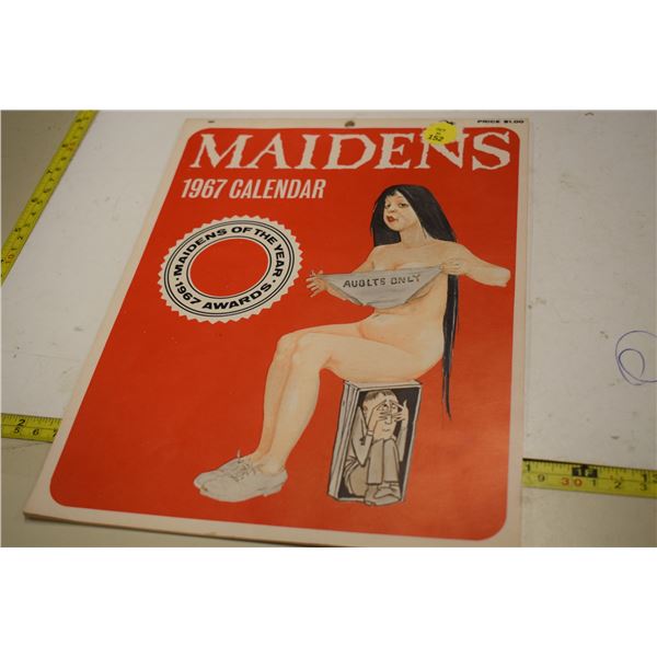 1967 Maidens Adult Comical Art Calendar
