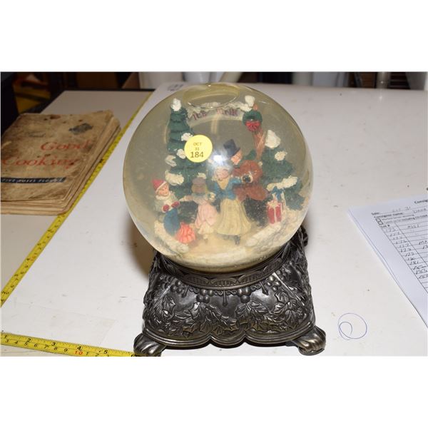 Large Musical Christmas Snow-Globe