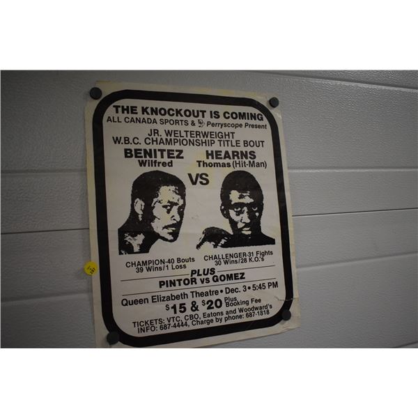 Original Boxing Poster feat. Thomas Hearns