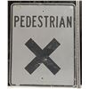 Image 1 : Large Metal Pedestrian Crossing Sign