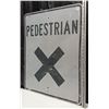 Image 2 : Large Metal Pedestrian Crossing Sign