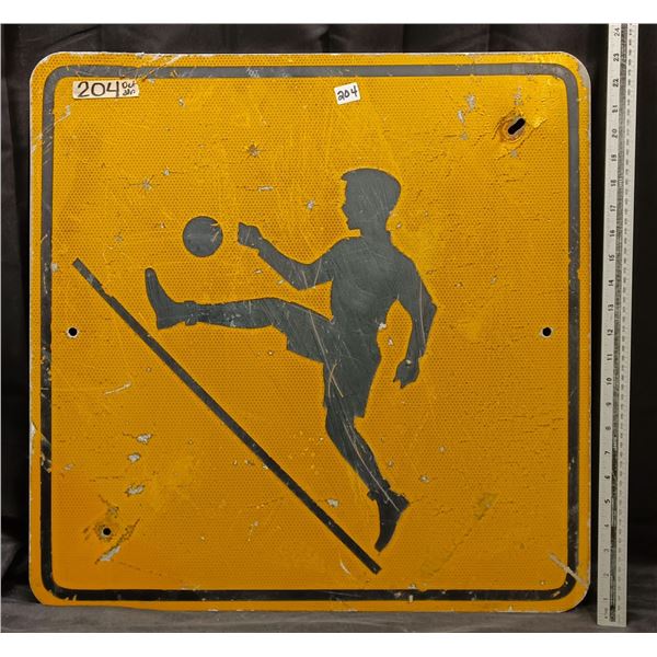 Large Metal Playground Zone Sign