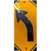Image 2 : Large Metal Slow Curve Road Sign