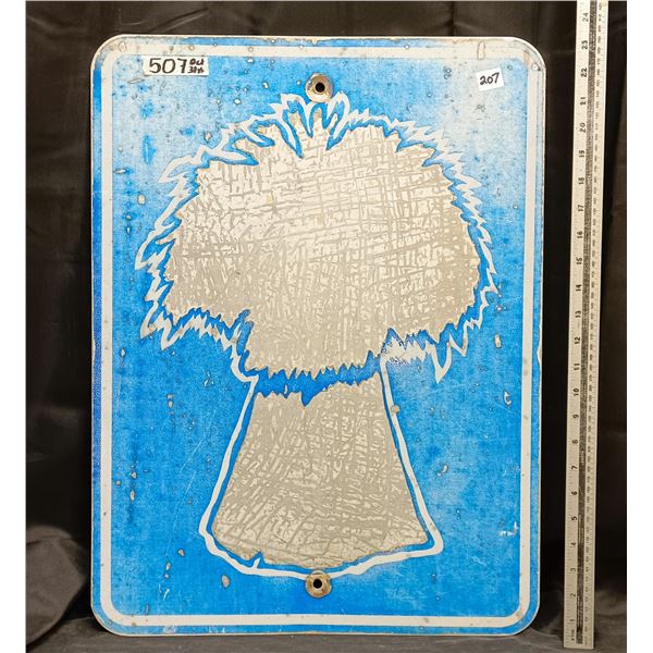 Metal Wheat Sheaf Grid Highway Sign