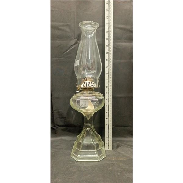 No. 2 Colonial Glass Oil Lamp w/ Chimney