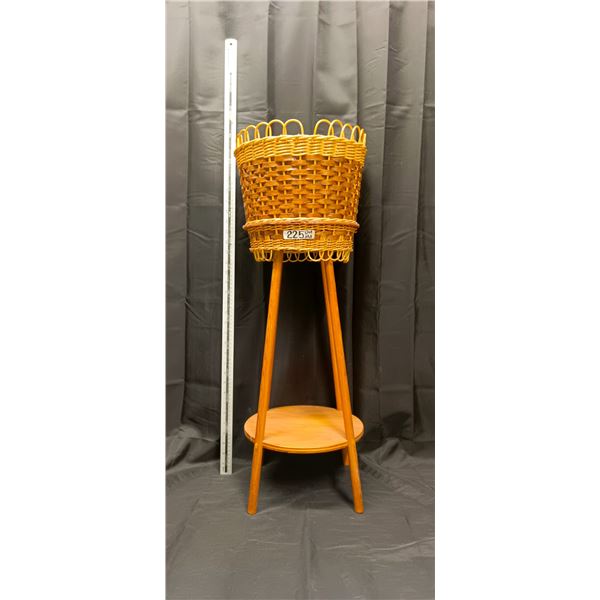 Wicker Rattan Plant Stand