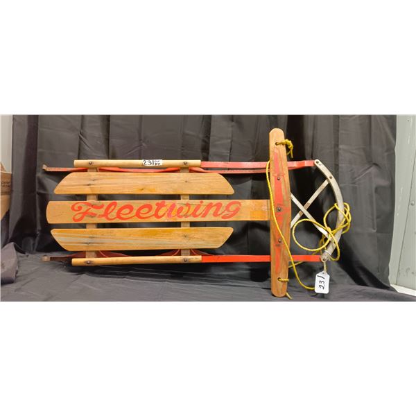 Vintage Fleetwing Sleigh