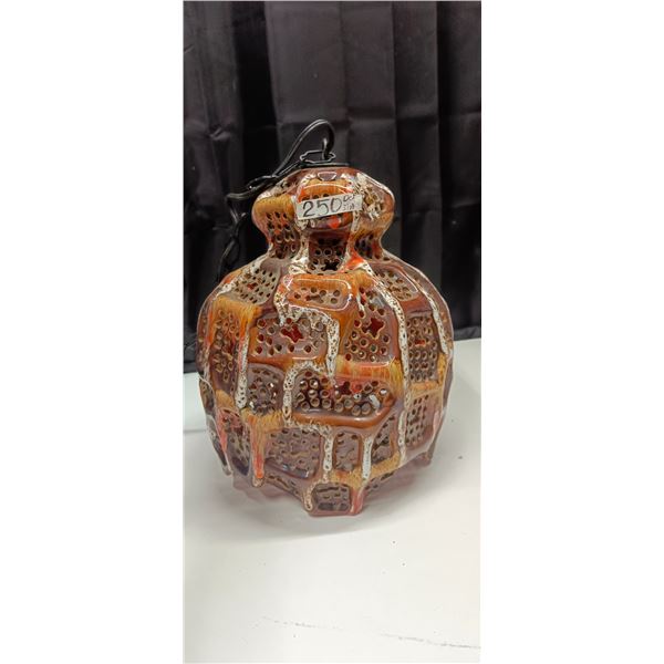 Arts & Crafts Ceramic Swag Lamp