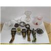 Image 1 : Aladdin Lamp Burners & Lamp Chimney Lot